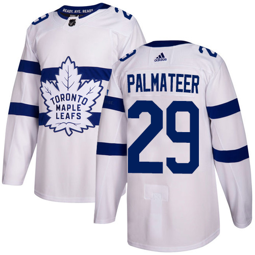 Adidas Maple Leafs #29 Mike Palmateer White Authentic 2018 Stadium Series Stitched NHL Jersey - Click Image to Close